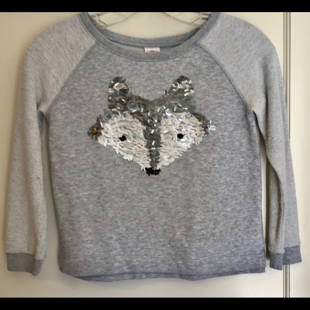 Gymboree sequin fox sweatshirt